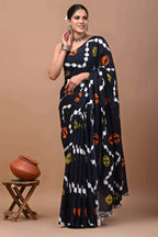 Ready to Wear Jaipuri Mul Cotton Geometric Printed Saree for Women