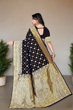 Pionex Woven Kanjivaram Jacquard Pure Silk Saree