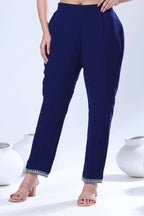 Embroidered Georgette Kurta Pant Set with Dupatta