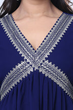 Embroidered Georgette Kurta Pant Set with Dupatta