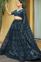 Georgette Embroidered Lehenga with Dupatta Set