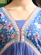 Georgette Embroidery With Sequence A line Kurta Set