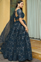Georgette Embroidered Lehenga with Dupatta Set