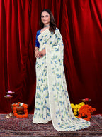 Women's Ready-to-wear Floral Printed Georgette Saree