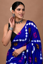 Ready to Wear Jaipuri Mul Cotton Geometric Printed Saree for Women