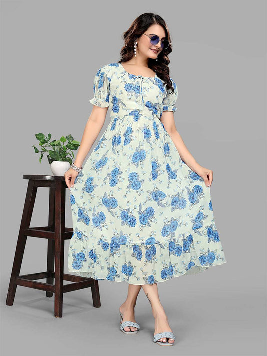 Casual Women Fit and Flare Dress