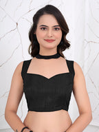 Ready-to-Wear Chiffon Saree with Zari Lines for Party Look