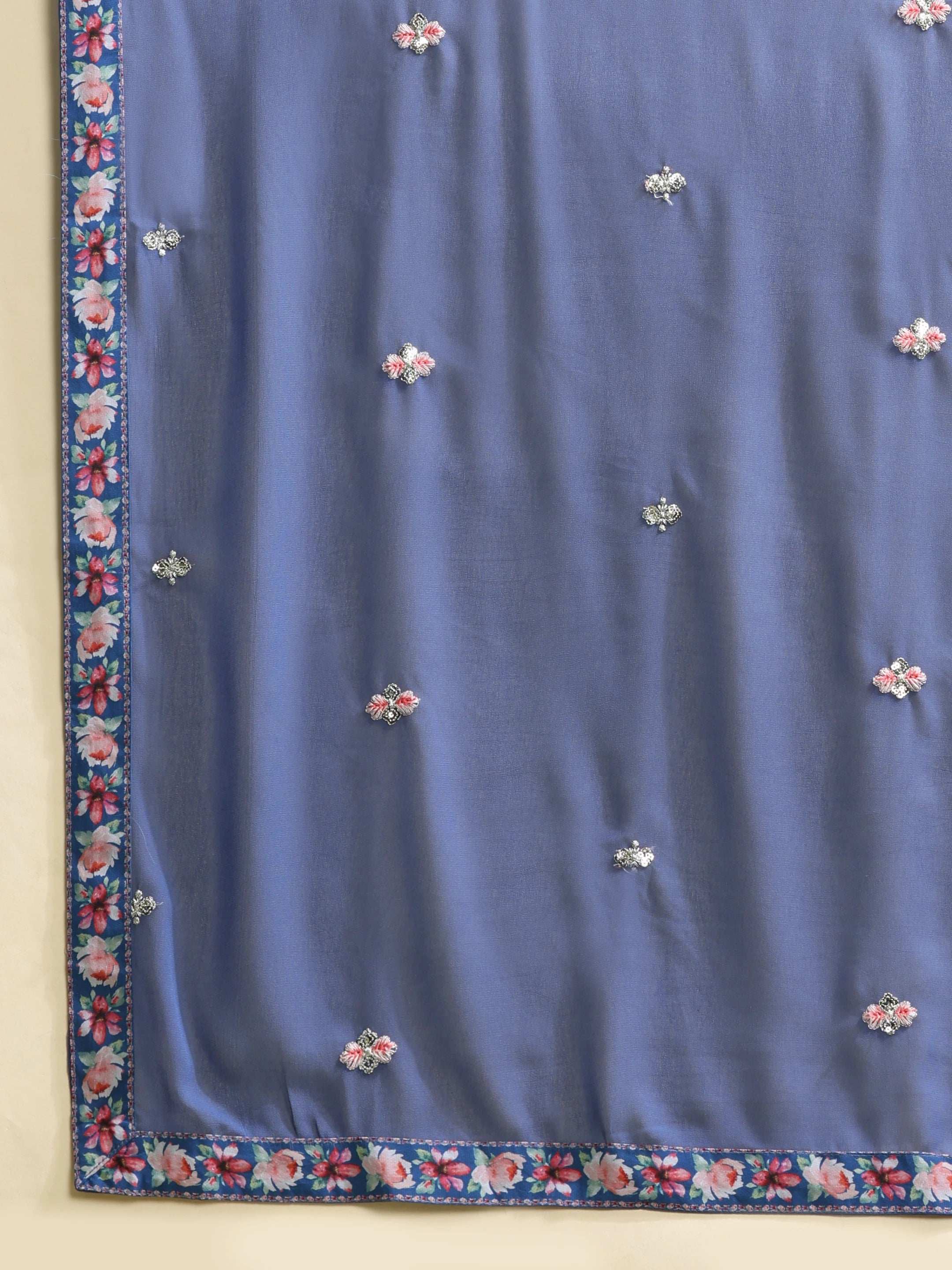 Georgette Embroidery With Sequence A line Kurta Set