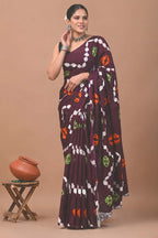 Ready to Wear Jaipuri Mul Cotton Geometric Printed Saree for Women