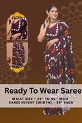 Ready to Wear Jaipuri Mul Cotton Geometric Printed Saree for Women
