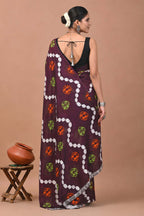 Ready to Wear Jaipuri Mul Cotton Geometric Printed Saree for Women