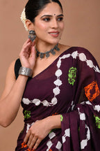 Ready to Wear Jaipuri Mul Cotton Geometric Printed Saree for Women