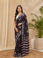 Mulmul Cotton Printed Daily Wear saree