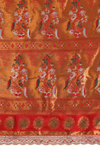 Paithani Pure Silk Embroidery Lace Border Green Saree