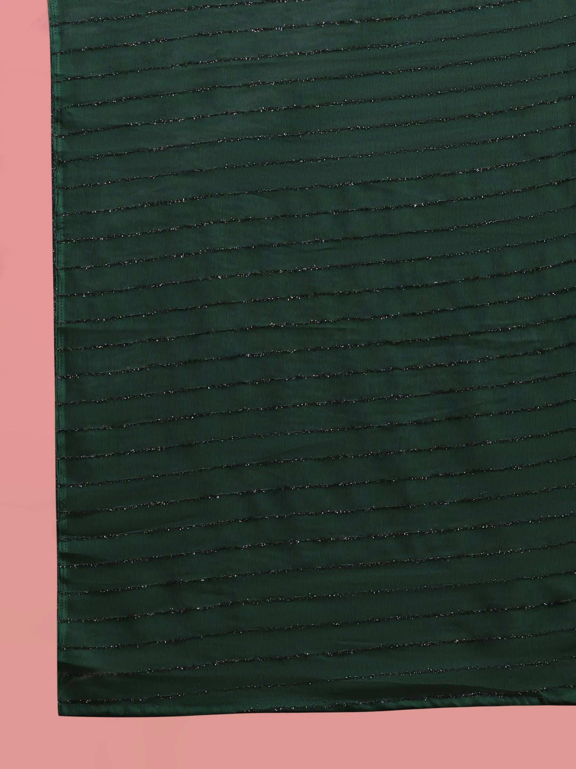 Ready To Wear Chiffon Zari Linen Saree