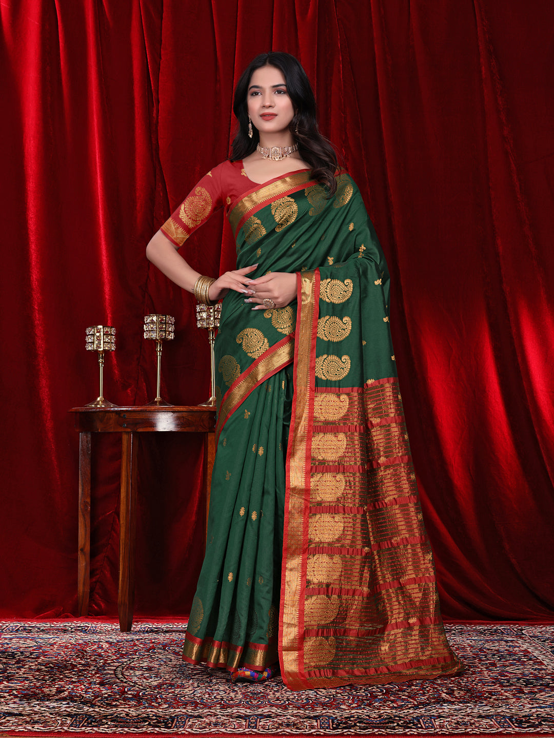 Ready to Wear Jacquard Pure Silk Saree