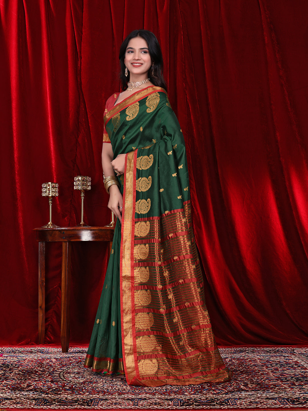Ready to Wear Jacquard Pure Silk Saree