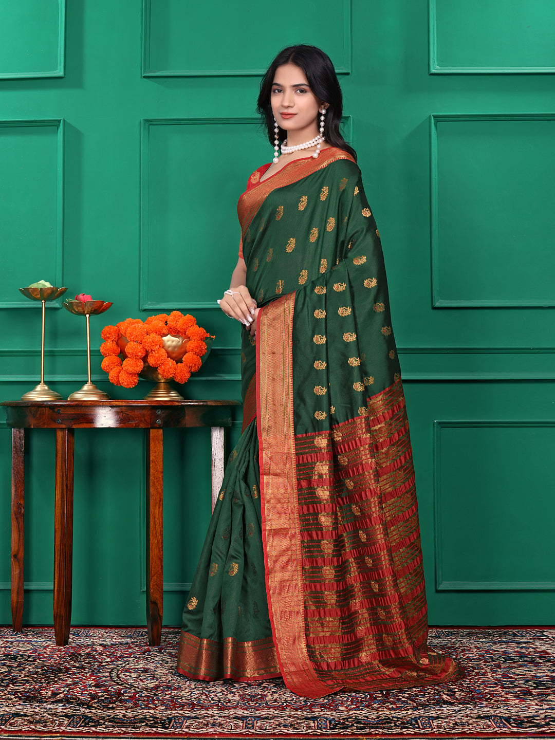 Ready to Wear Jacquard Pure Silk Saree