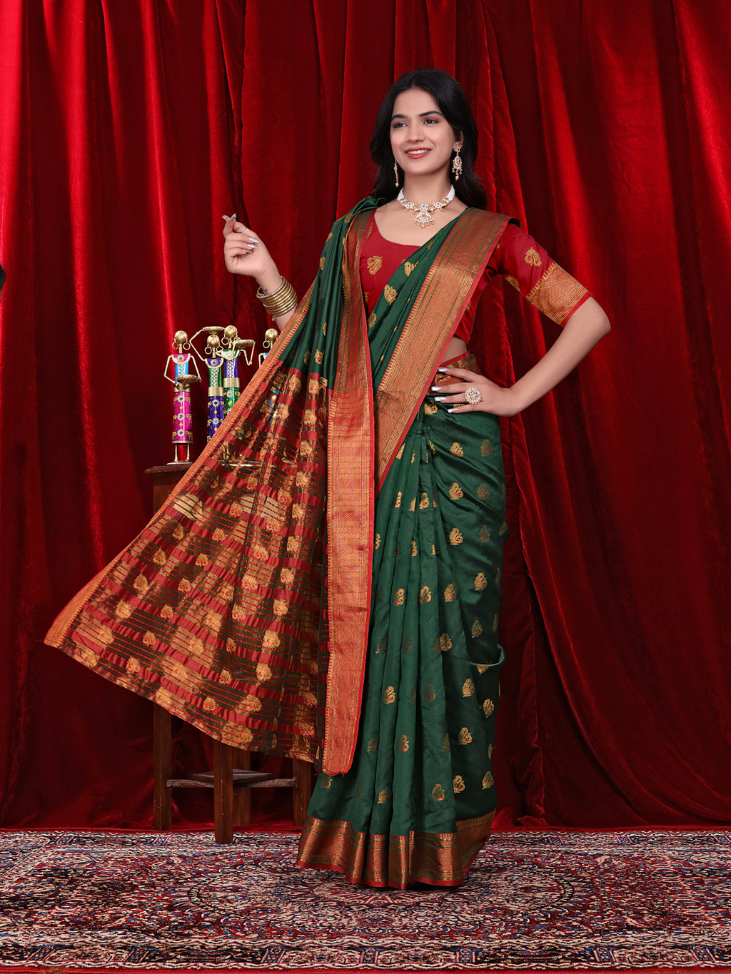 Ready to Wear Jacquard Pure Silk Saree