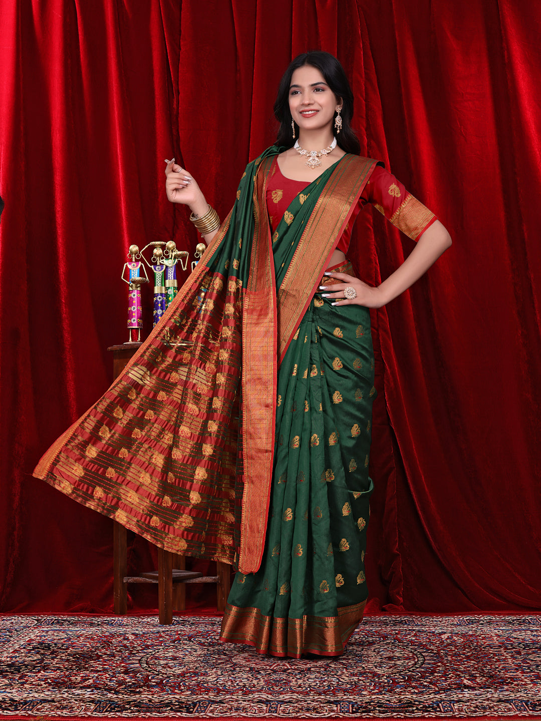 Ready to Wear Jacquard Pure Silk Saree