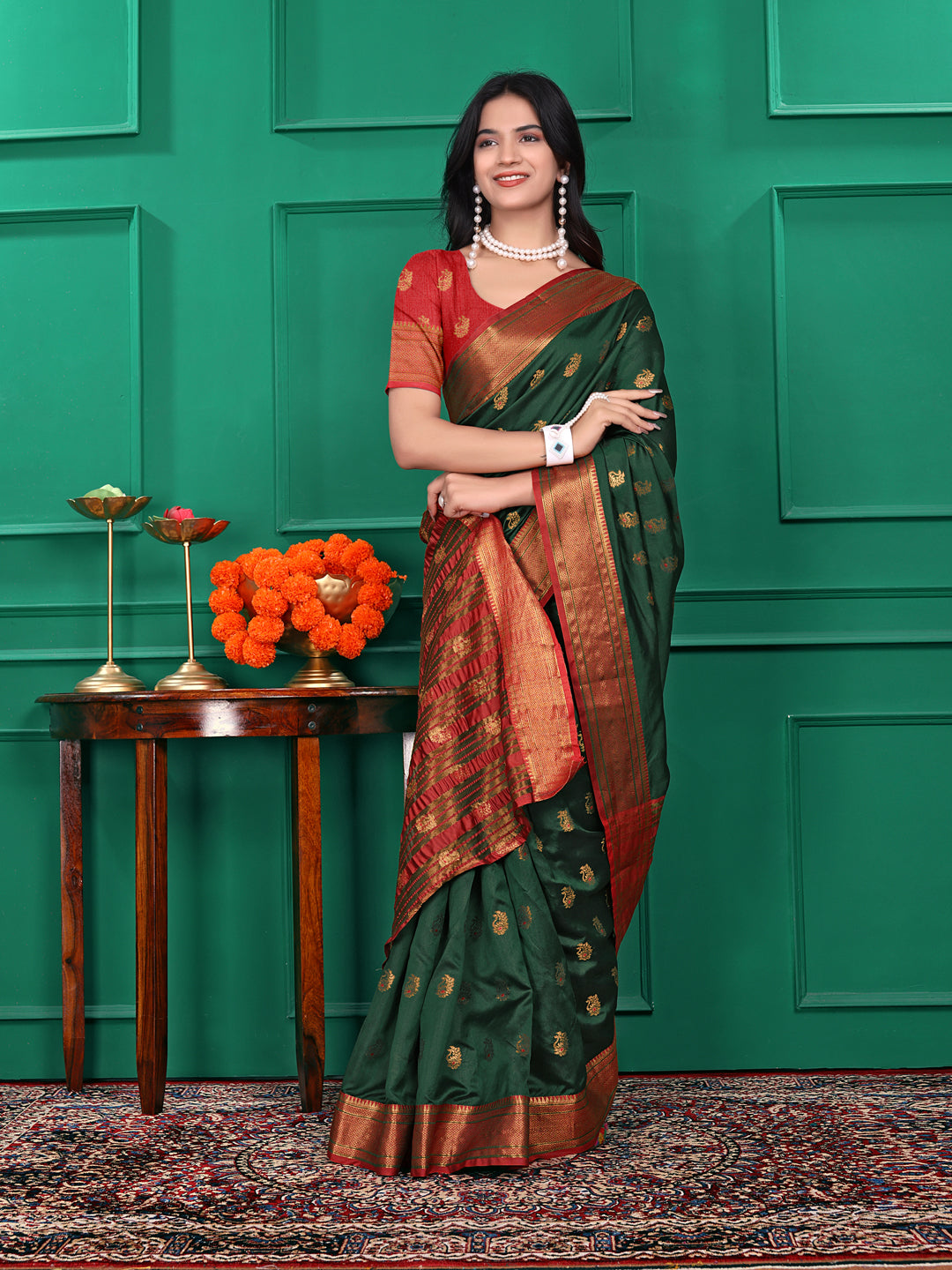 Ready to Wear Jacquard Pure Silk Saree