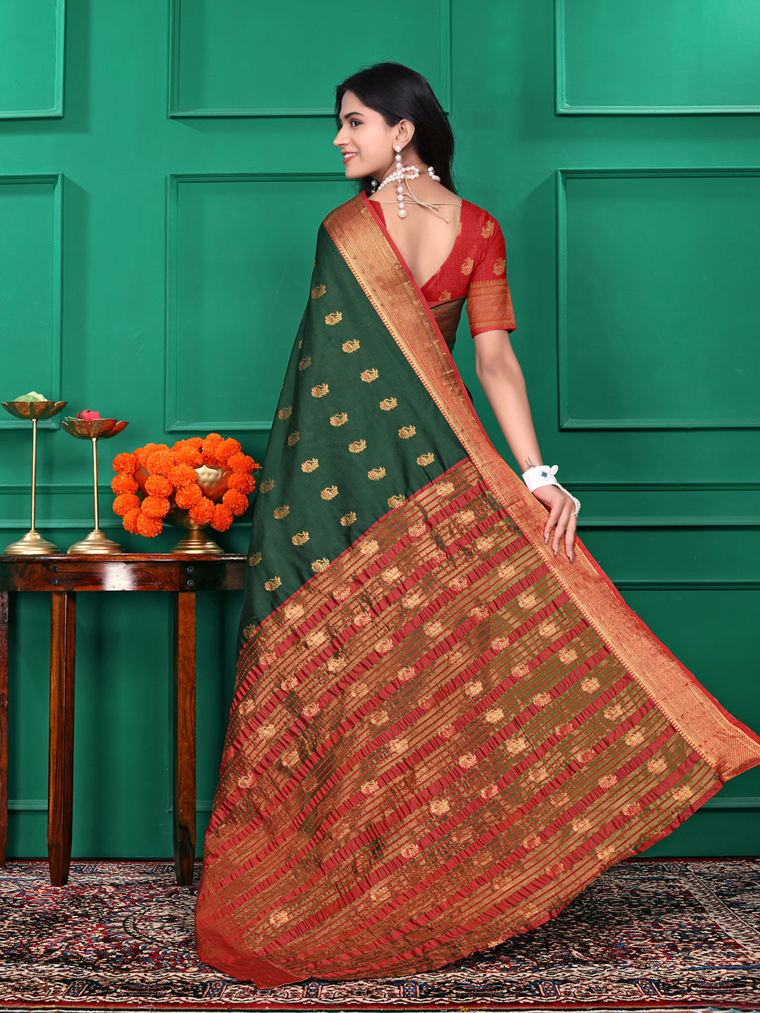 Ready to Wear Jacquard Pure Silk Saree