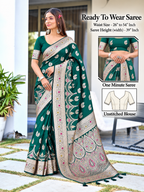 Ready to Wear Pathni Woven Pure Silk Saree