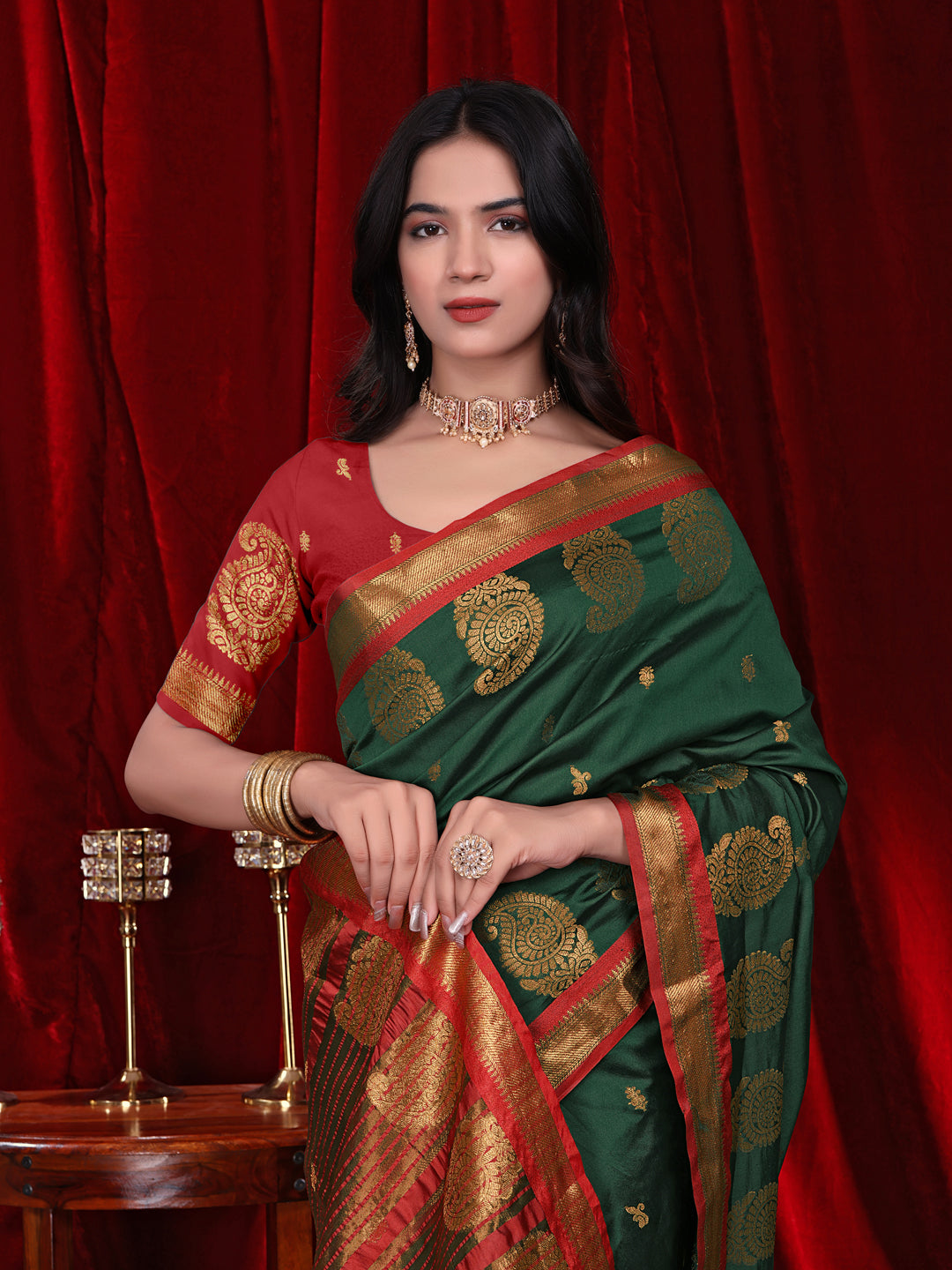 Ready to Wear Jacquard Pure Silk Saree