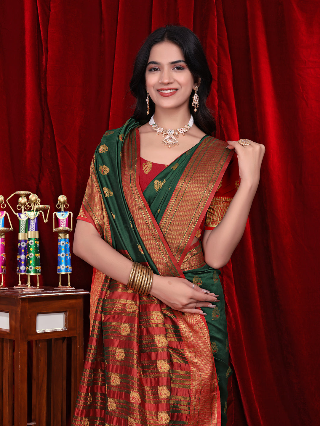 Ready to Wear Jacquard Pure Silk Saree