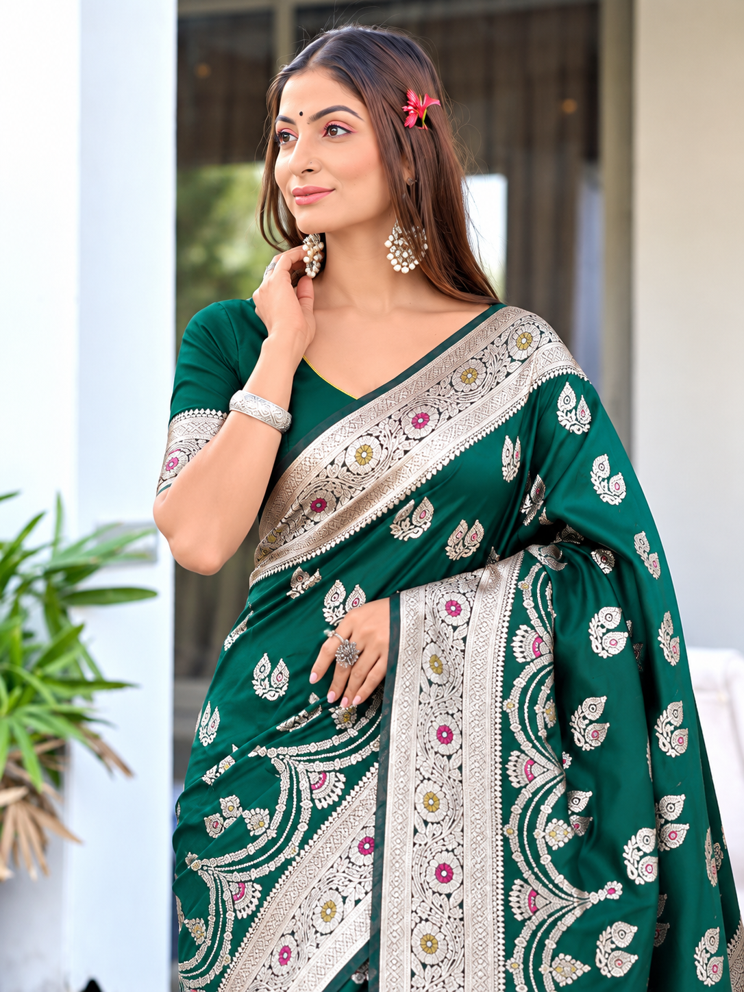 Ready to Wear Pathni Woven Pure Silk Saree