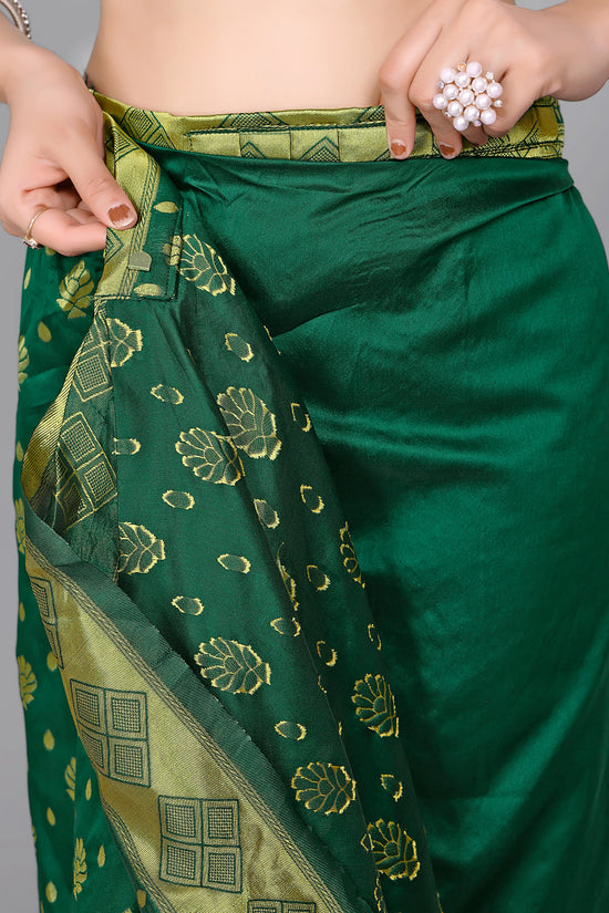 Ready to Wear Woven Banarasi Jacquard Pure Silk Saree