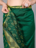 Ready to Wear Woven Banarasi Jacquard Pure Silk Saree