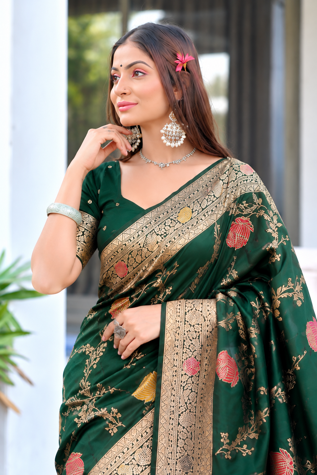 Ready to Wear Paithani Woven Pure Silk Saree