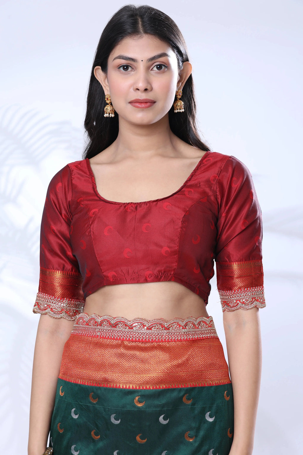 Paithani Pure Silk Embroidery Lace Border Green Saree