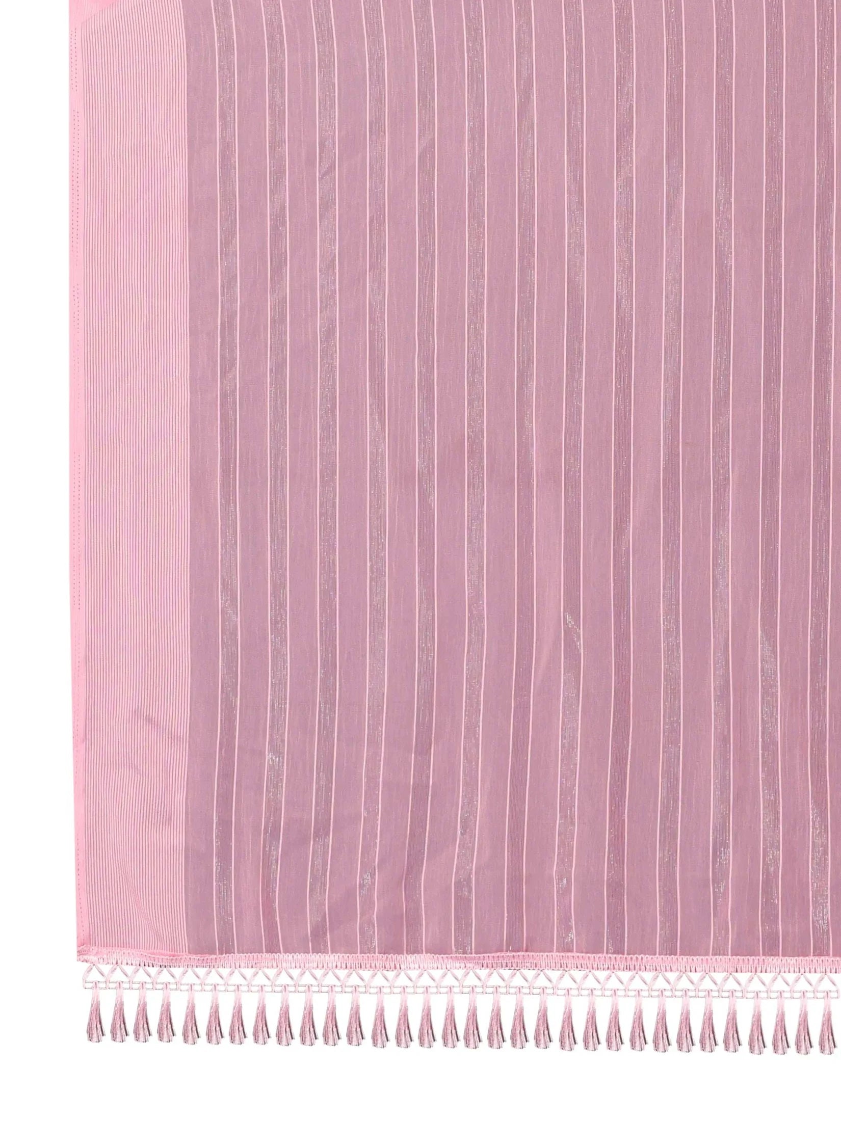 Ready To Wear Chiffon Saree With Stitched Blouse