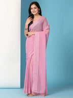 Ready To Wear Chiffon Saree With Stitched Blouse