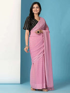 Ready To Wear Chiffon Saree With Stitched Blouse