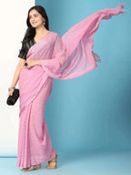 Ready To Wear Chiffon Saree With Stitched Blouse