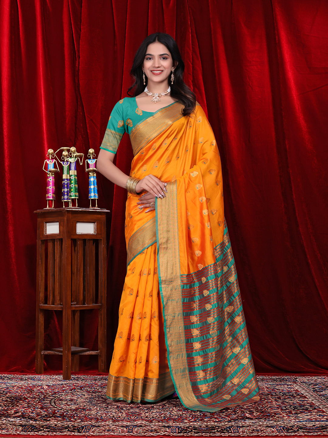 Ready to Wear Jacquard Pure Silk Saree