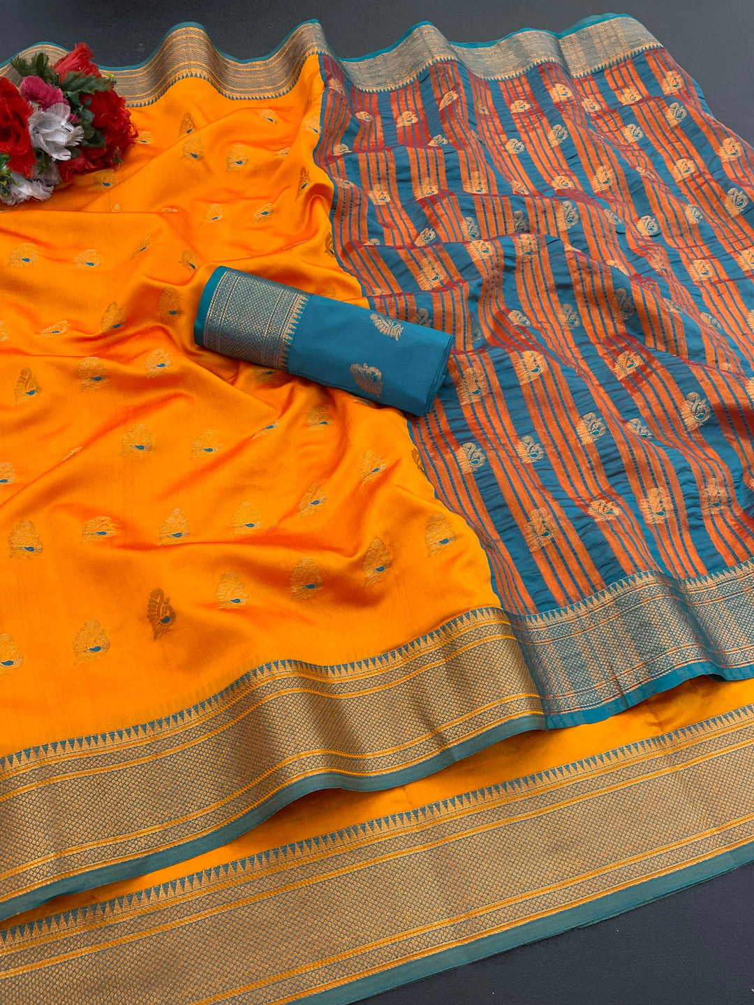 Jacquard Pure Banarasi Silk Saree