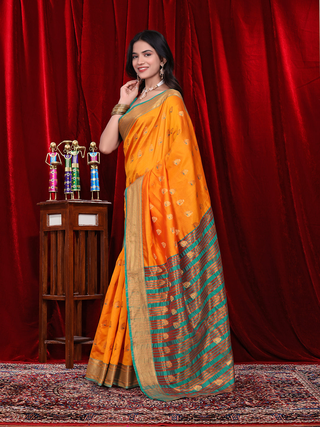 Ready to Wear Jacquard Pure Silk Saree
