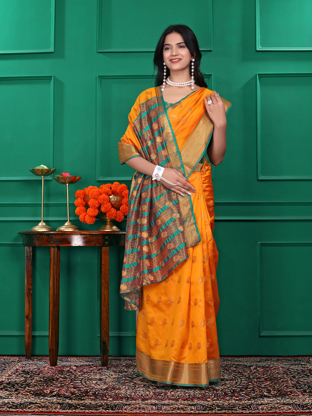 Ready to Wear Jacquard Pure Silk Saree