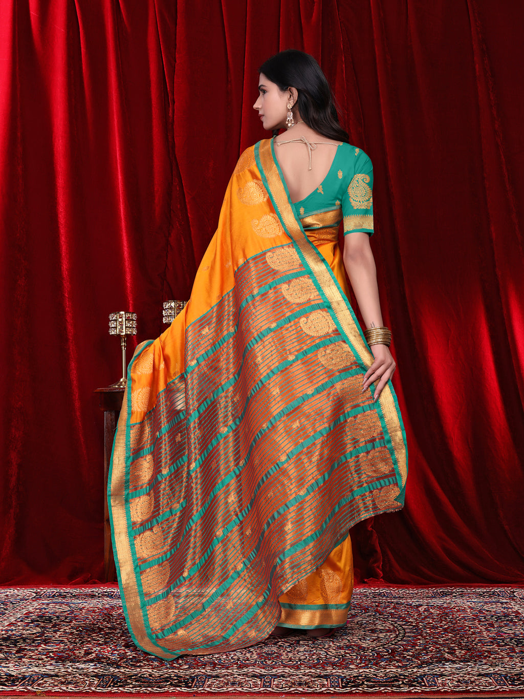 Ready to Wear Jacquard Pure Silk Saree