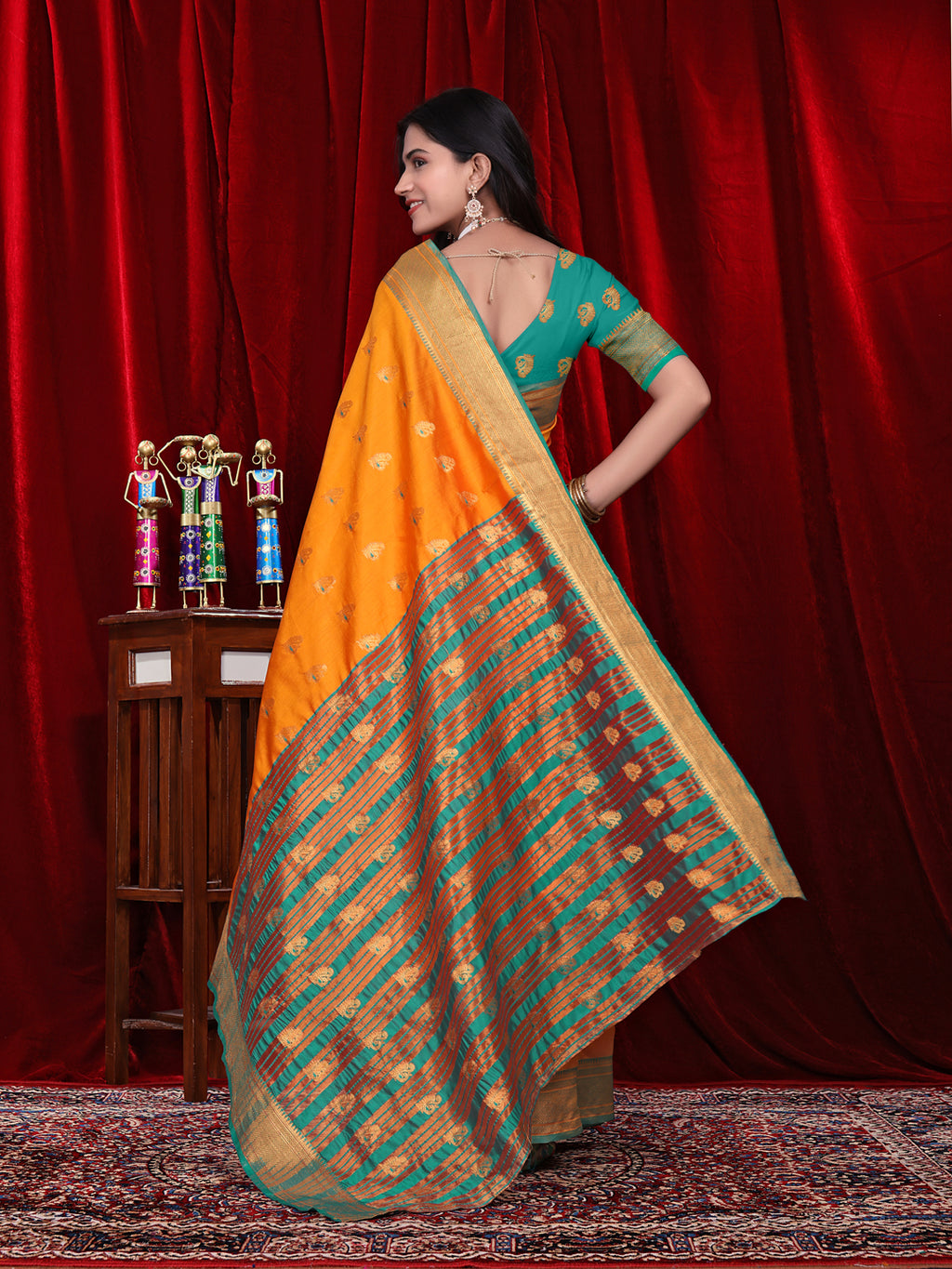 Ready to Wear Jacquard Pure Silk Saree