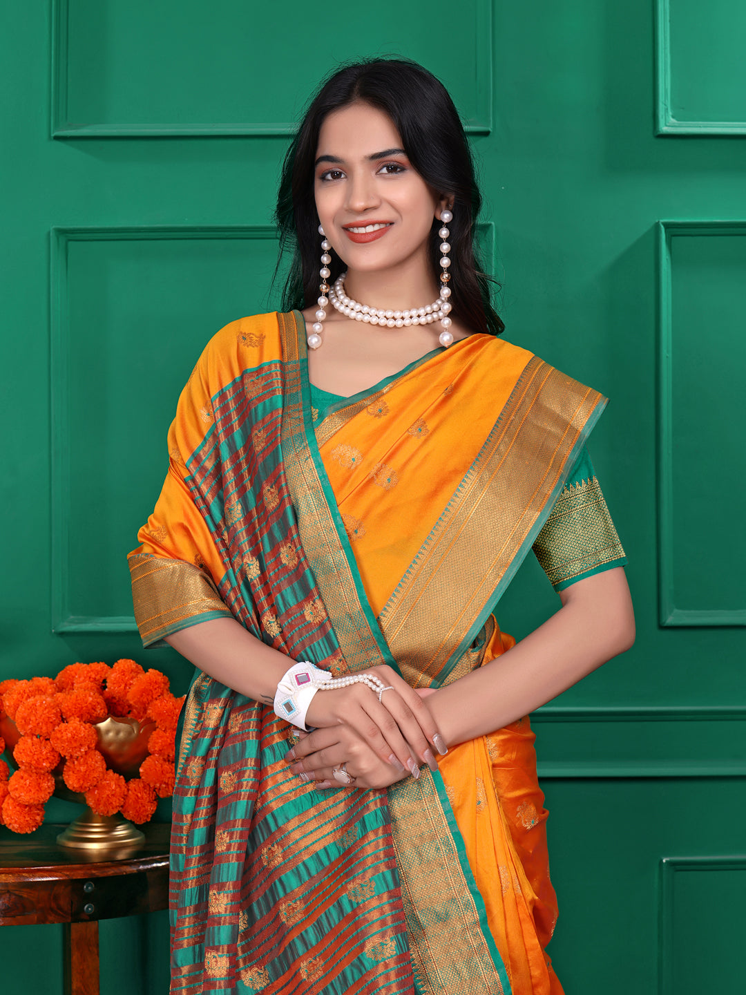 Ready to Wear Jacquard Pure Silk Saree