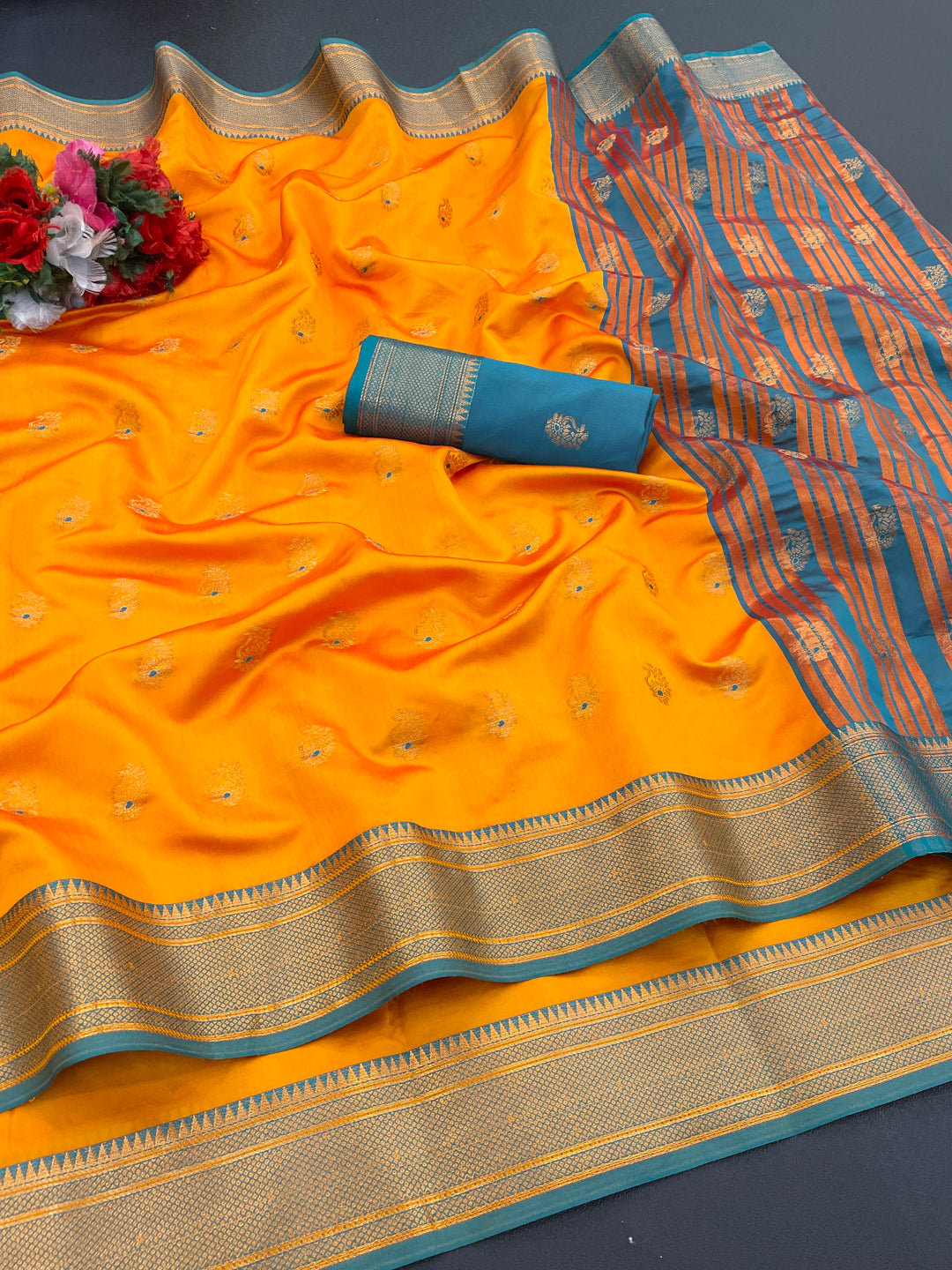 Jacquard Pure Banarasi Silk Saree