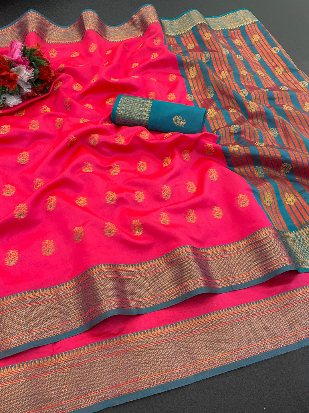 Jacquard Pure Banarasi Silk Saree