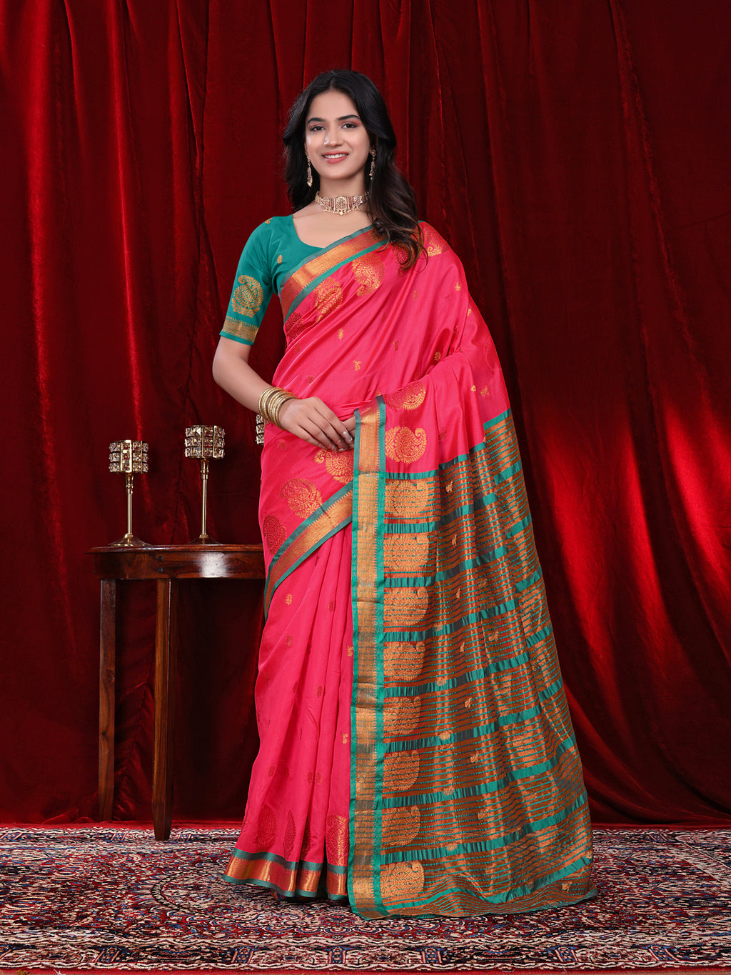 Ready to Wear Jacquard Pure Silk Saree