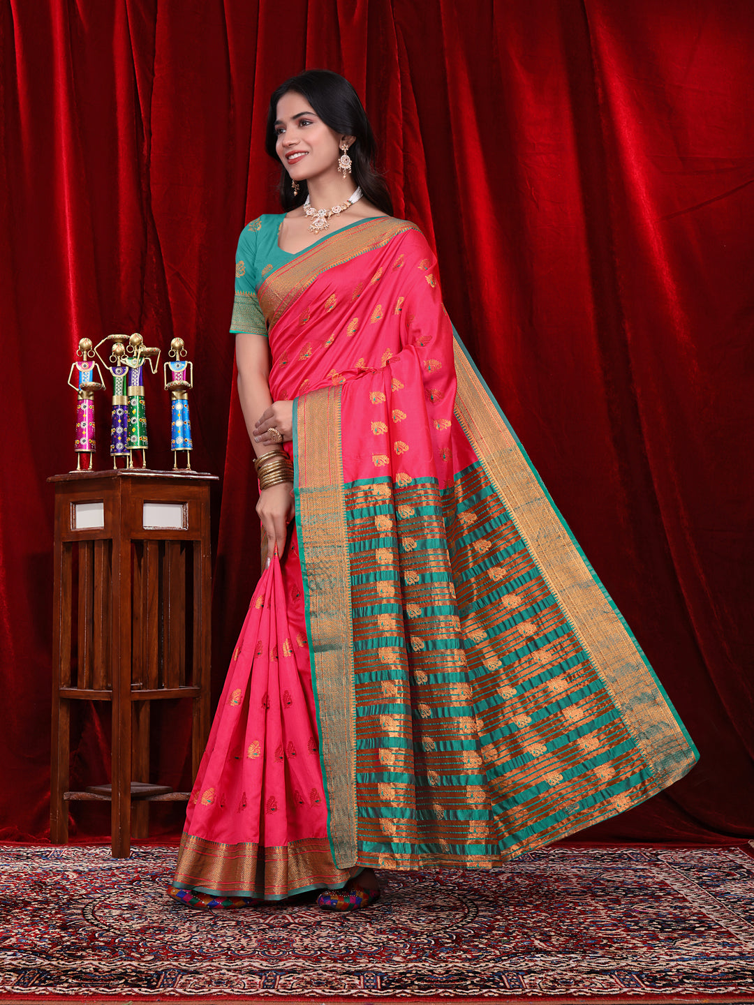 Ready to Wear Jacquard Pure Silk Saree
