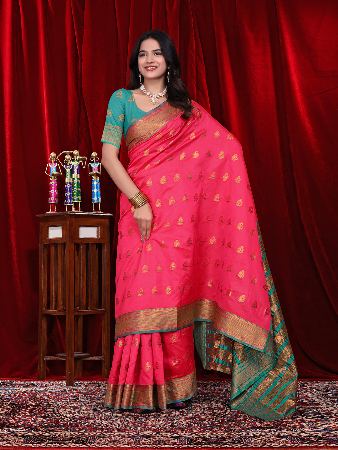 Ready to Wear Jacquard Pure Silk Saree